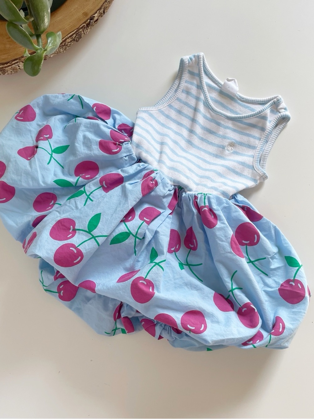 Baby Gap Bubble Dress With Cherry Poplin Bottom | 3 Year